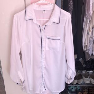 Old Navy Button Up Blouse Pajama Style
